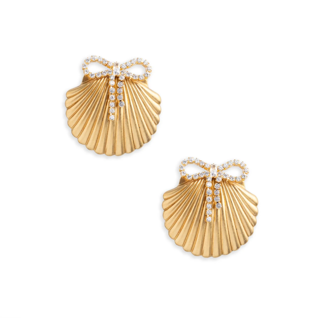 Pave-Bow-Shell-Studs