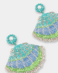 Turquoise Seashell Earrings